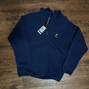Adidas x Disney Navy Blue Zip-Up Hoodie ages 9/10 size small nwt!